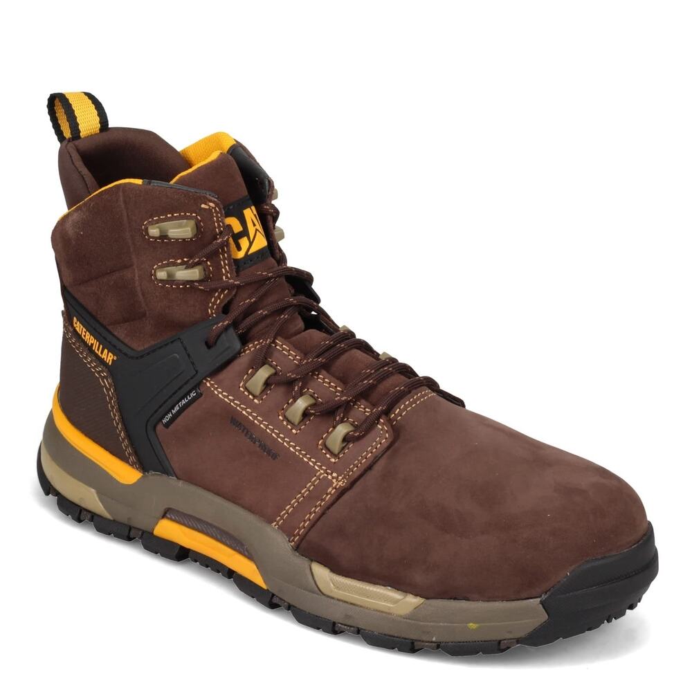 MEN'S CATERPILLAR, CAT EDGE WATERPROOF NANO TOE WORK BOOT